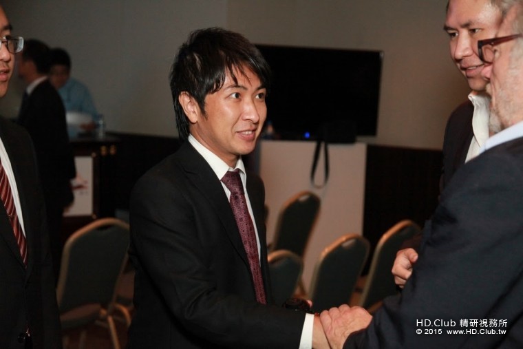 [圖說1-1] 日本Libec行銷總監 山口玲哉 先生(中)為2015 Libec 新品發表會開場，闡述品.jpg