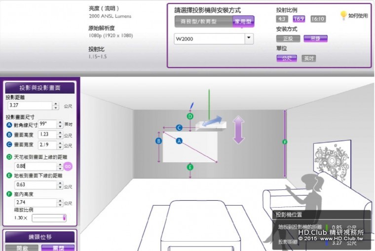 BENQ W2000 投影計算2.jpg