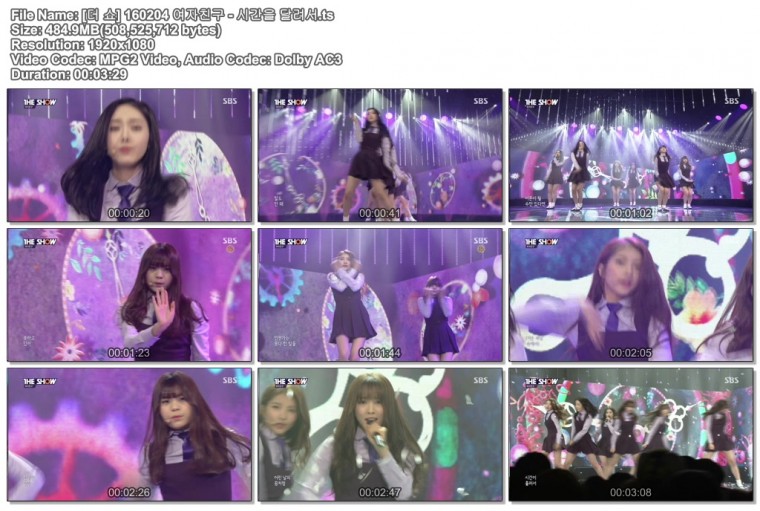 [더 쇼] 160204 여자친구 - 시간을 달려서.ts.jpg