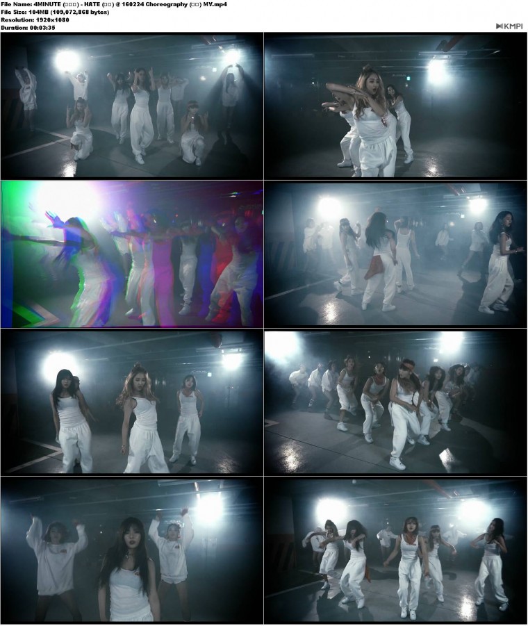 4MINUTE (포미닛) - HATE (싫어) @ 160224 Choreography (안무) MV.JPG