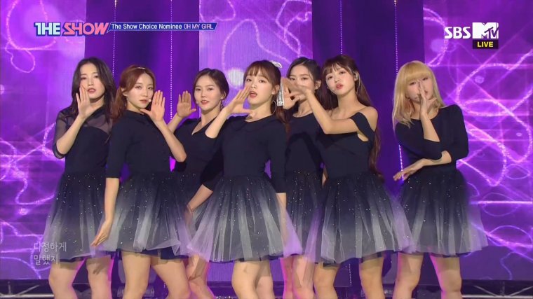 190514 SBS THE SHOW OH MY GIRL - Shower + The fifth season (SSFWL).ts_20190514_2.jpg